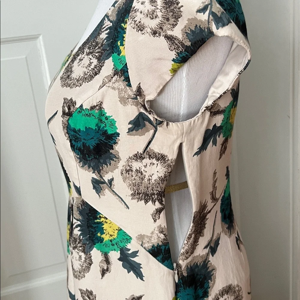 Boden Limited Edition Silk Blend Floral Dress, Cap Sleeve, Fully Lined, Sz 8 - Picture 5 of 11